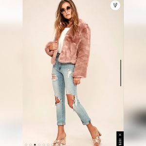 Somedays Lovin' Mauve Faux Fur Coat